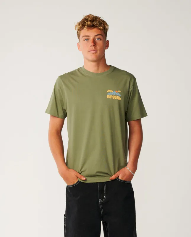 Rip Curl Surf Trip Relaxed Tee - T-shirt - Surplus Green
