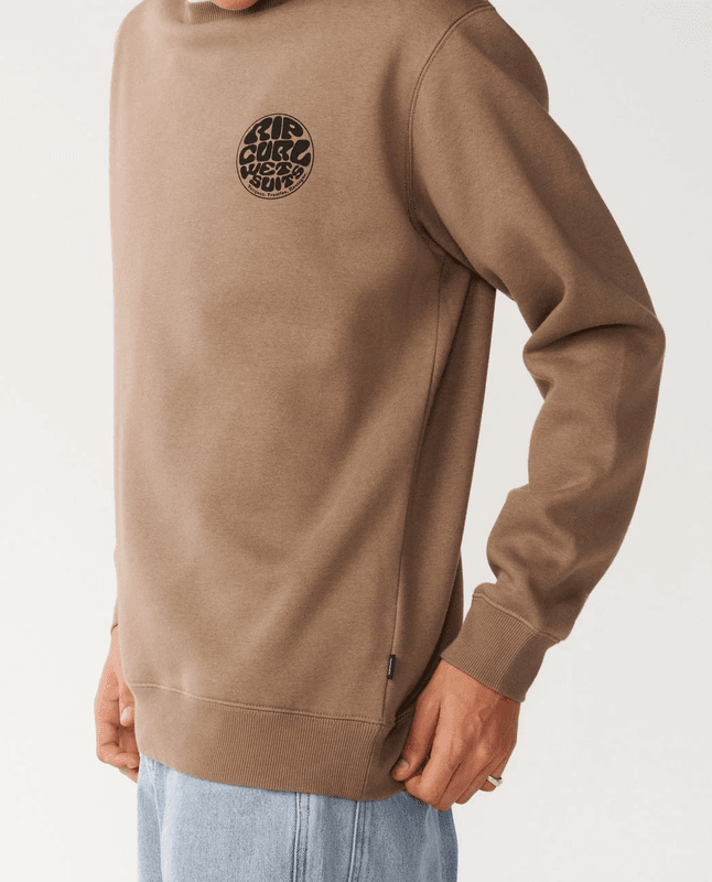 Rip Curl - Wettie Icon Crew Genser - Walnut