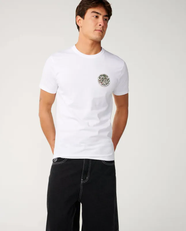 Rip Curl Wettie Passage Icon Standard Tee - T-skjorte - Hvit