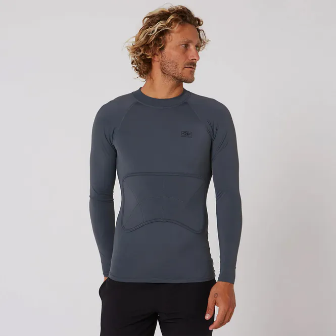 Hovedbilde O & E - Rib Guard Padded LS Rash Guard - Charcoal