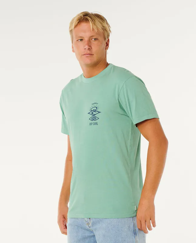 Rip Curl - Search Icon Relaxed T-Skjorte - Aloe