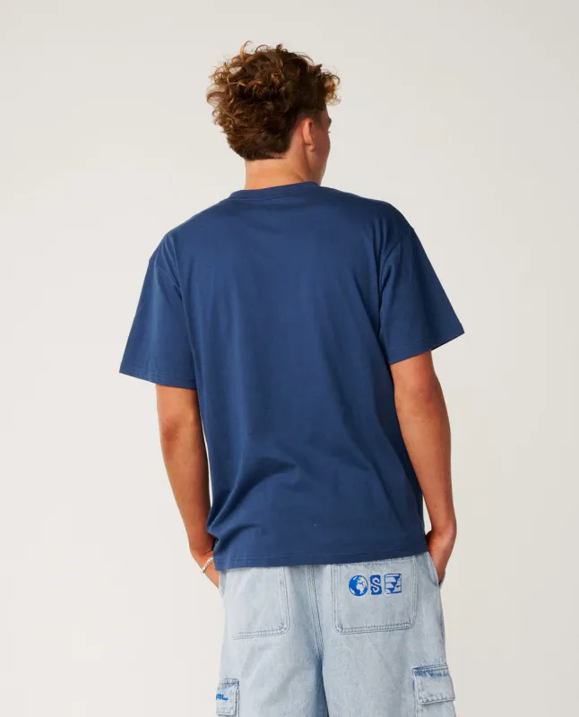 Rip Curl S-Series VC Digicon Tee - T-Skjorte - Light Navy
