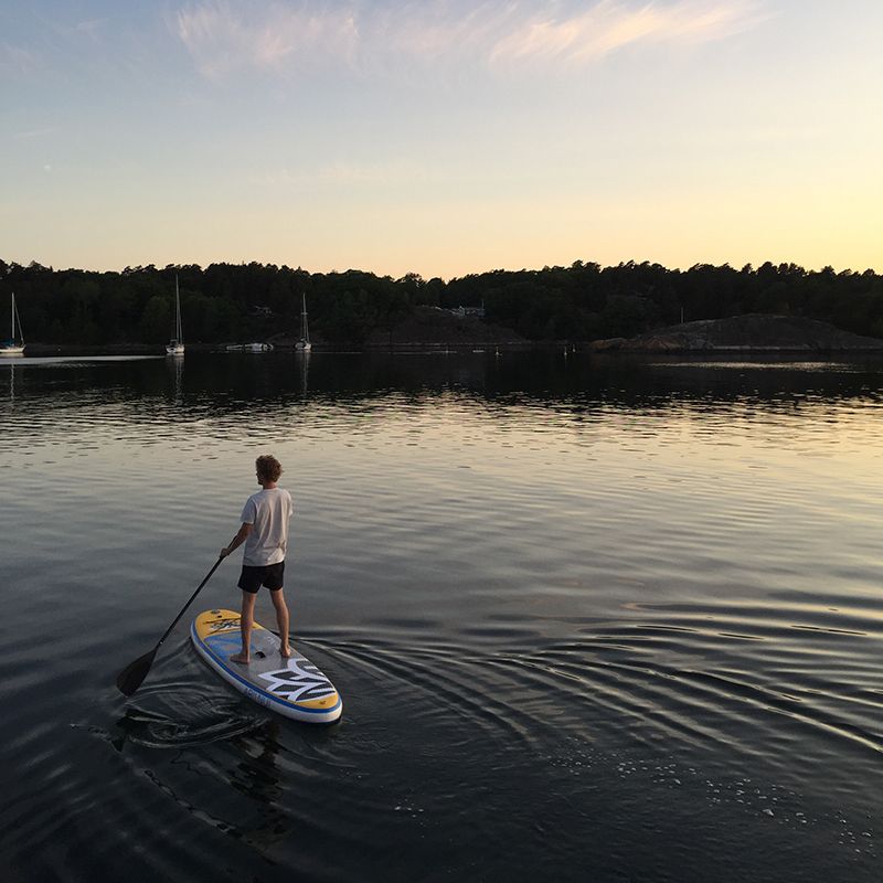 ARII NUI - MAHANA 10' Oppblåsbar komplett SUP pakke - Yellow Blue
