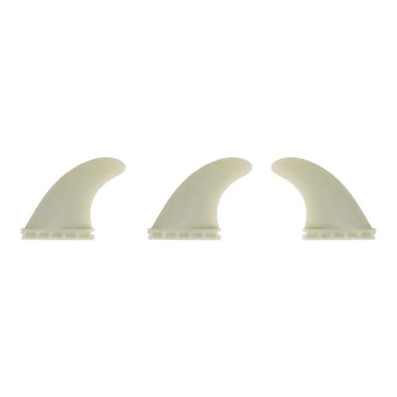 Surflogic Thruster Fin Set Standard Single Tab - Clear