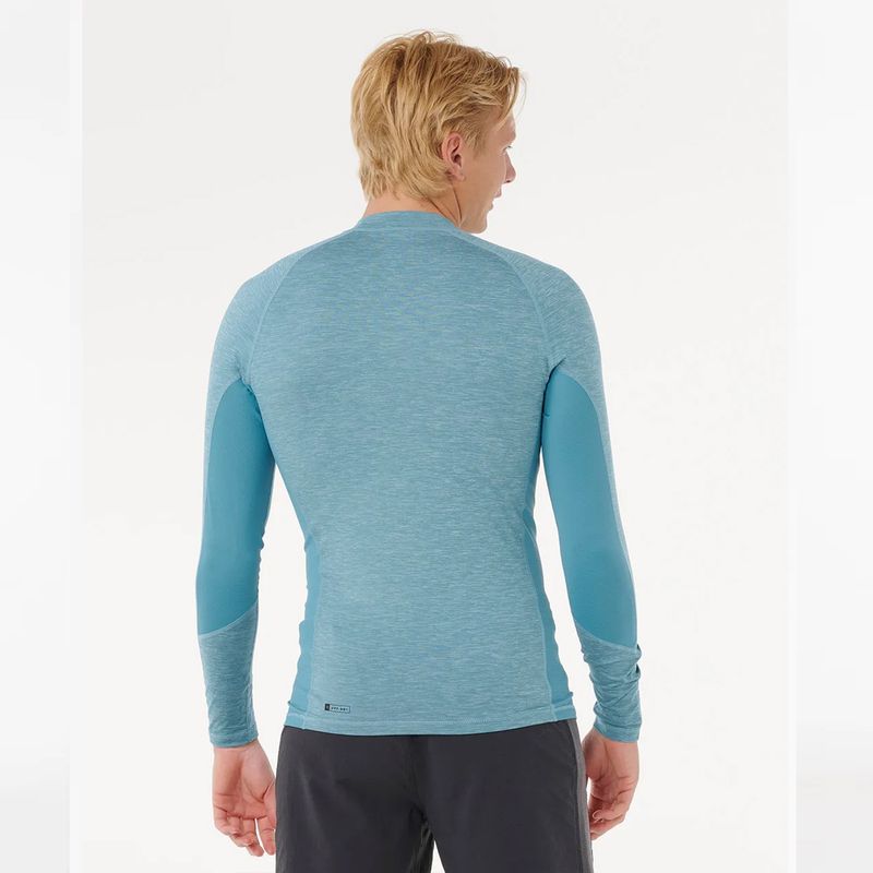 Rip Curl Dawn Patrol Long Sleeve UV Rash Guard - Storm Blue