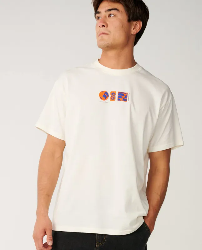 Rip Curl S-Series VC Digicon Tee - T-skjorte - Bone