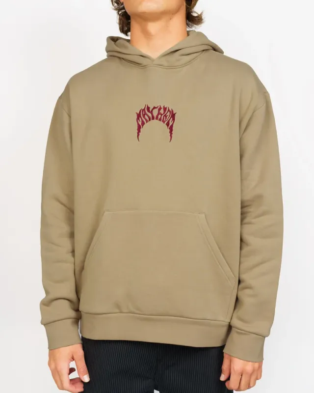 Lost - Mayhem Designs Bolt heavy Hoodie - Hettegenser Khaki