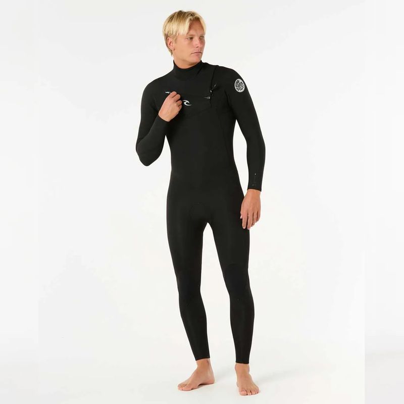 Rip Curl 3/2 Dawn Patrol Pro Chest Zip Våtdrakt - Black