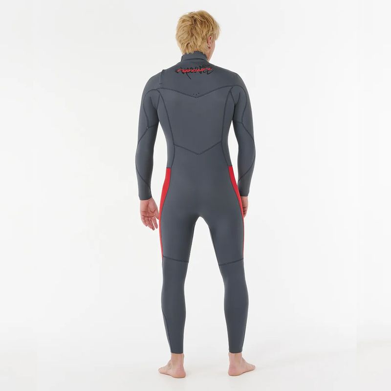 Rip Curl 3/2 Dawn Patrol Pro Chest Zip Våtdrakt - Red