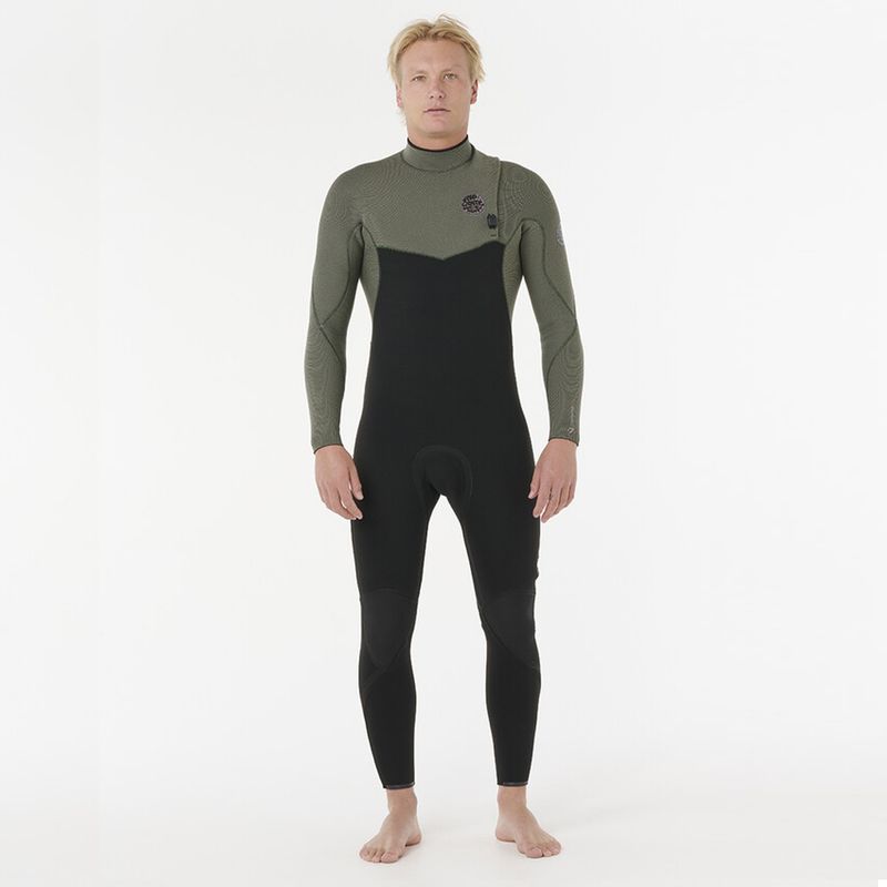 Rip Curl 4/3 Flashbomb Pro Zip Free Våtdrakt - Deep Cactus