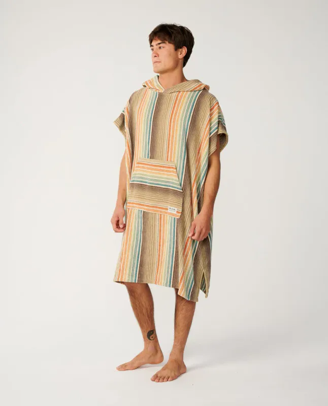 Rip Curl Classic Surf Skifteponcho med hette – Khaki Sand