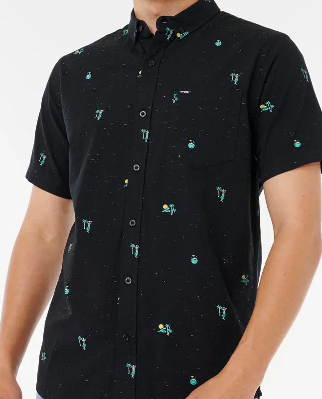 Rip Curl - Skelly Breach Short Sleeve Skjorte - Black