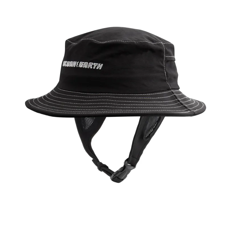 O & E - G-Land Soft Peak Surf Hat - Black