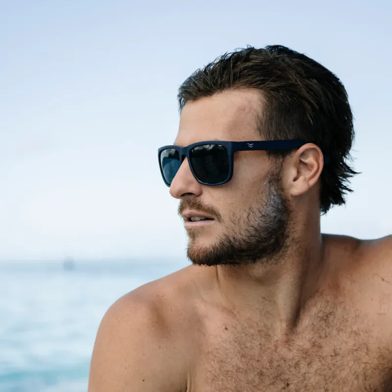 I-SEA Wyatt - Black/Smoke Polarized Solbriller