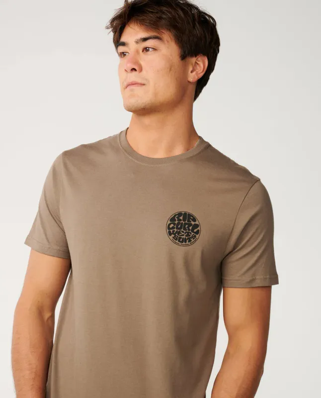 Rip Curl - Wettie Icon T-skjorte - Walnut