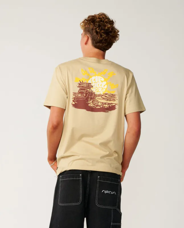 Rip Curl - Surf Trip T-skjorte - Khaki Sand