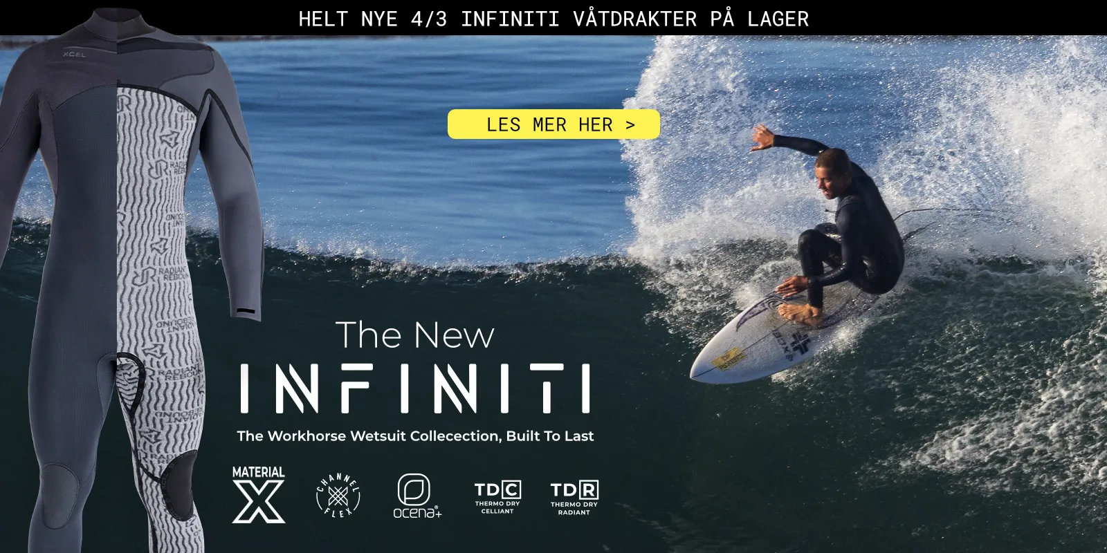 En arbeidshest av en våtdrakt - 4/3 Infiniti - totalt redesignet - klar for alle former for vannaktivitet