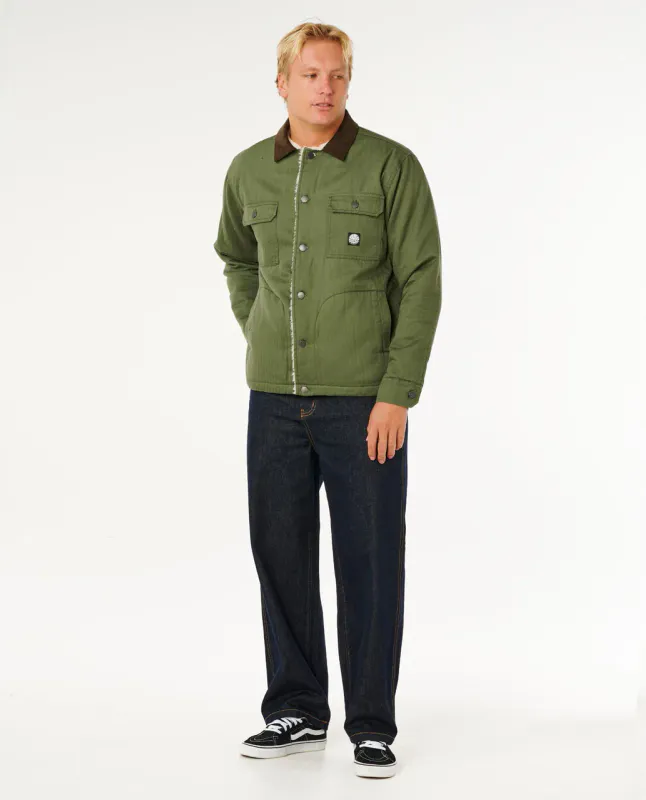 Rip Curl - Premium Surf Sherpa Jakke - Dark Olive