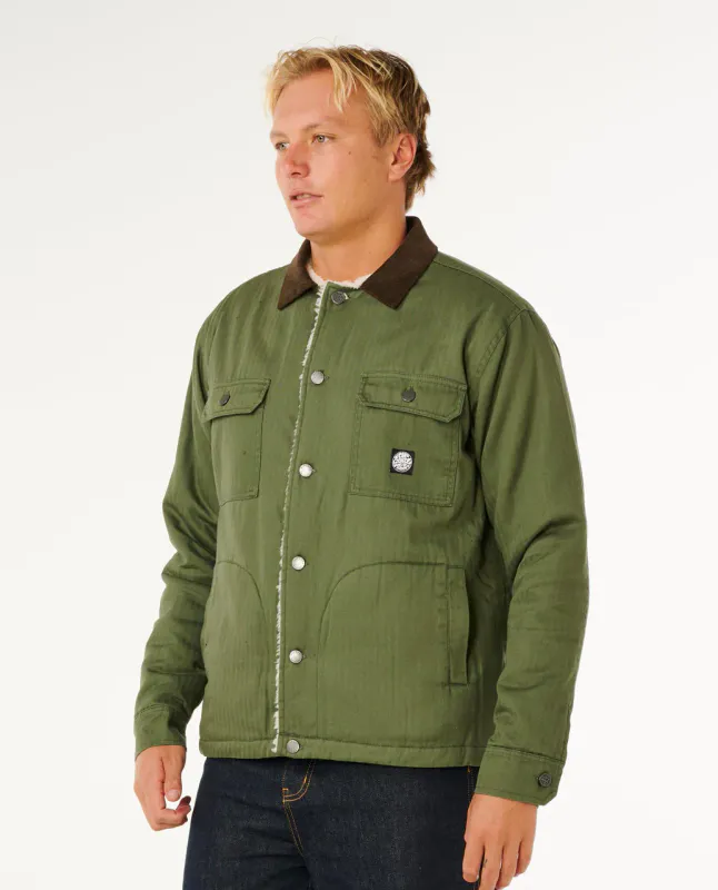 Rip Curl - Premium Surf Sherpa Jakke - Dark Olive