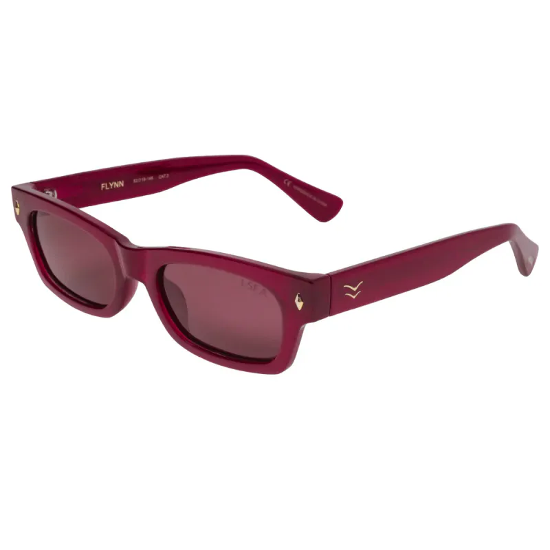 I-SEA Flynn - Raspberry/Plum Polarized Solbriller