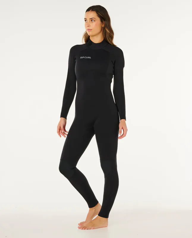 Rip Curl Dame - 5/4 Trad Back Zip Våtdrakt - Black
