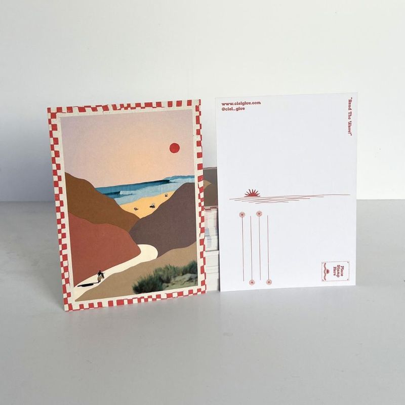 Ciel Glue Surf Print - Postkort - Almagreira 2.0
