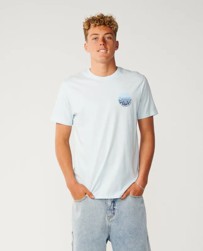 Rip Curl Wettie Passage Icon Standard Tee - T-skjorte - Glacier Blue