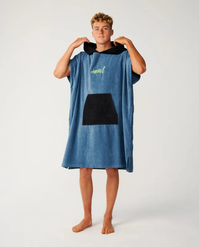 Rip Curl - Logo Skifteponcho Med Hette - Bluefin